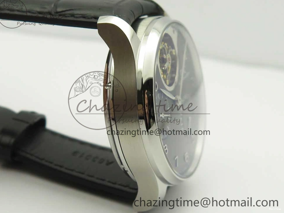 MIROTIME 0106 Portuguese Tourbillon IW5046 SS ZF Best Edition Gray Dial on Black Leather Strap SunProtective 7147